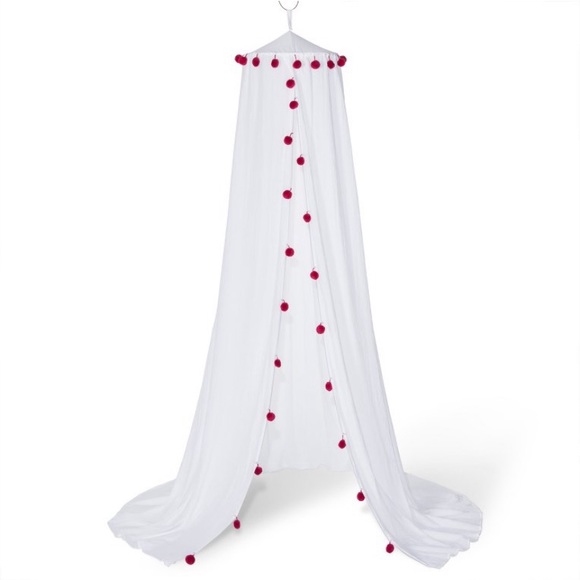 Pillowfort Other - Pompom White Bed Canopy